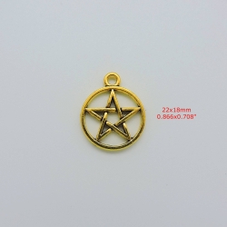 Pentagrama dourado (5un) mandala geometria sagrada
