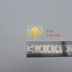 5un Árvore da Vida Adesivos metálicos Dourados (5un 2cm) Geometria Sagrada