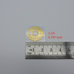 5 Sol, Lua, Estrelas Adesivos metálicos Dourados (5unx2cm) Geometria Sagrada