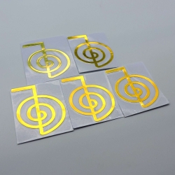 5un*4cm Chokurei Adesivos metálicos Dourados (5unx4cm) Geometria Sagrada