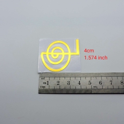 5un*4cm Chokurei Adesivos metálicos Dourados (5unx4cm) Geometria Sagrada